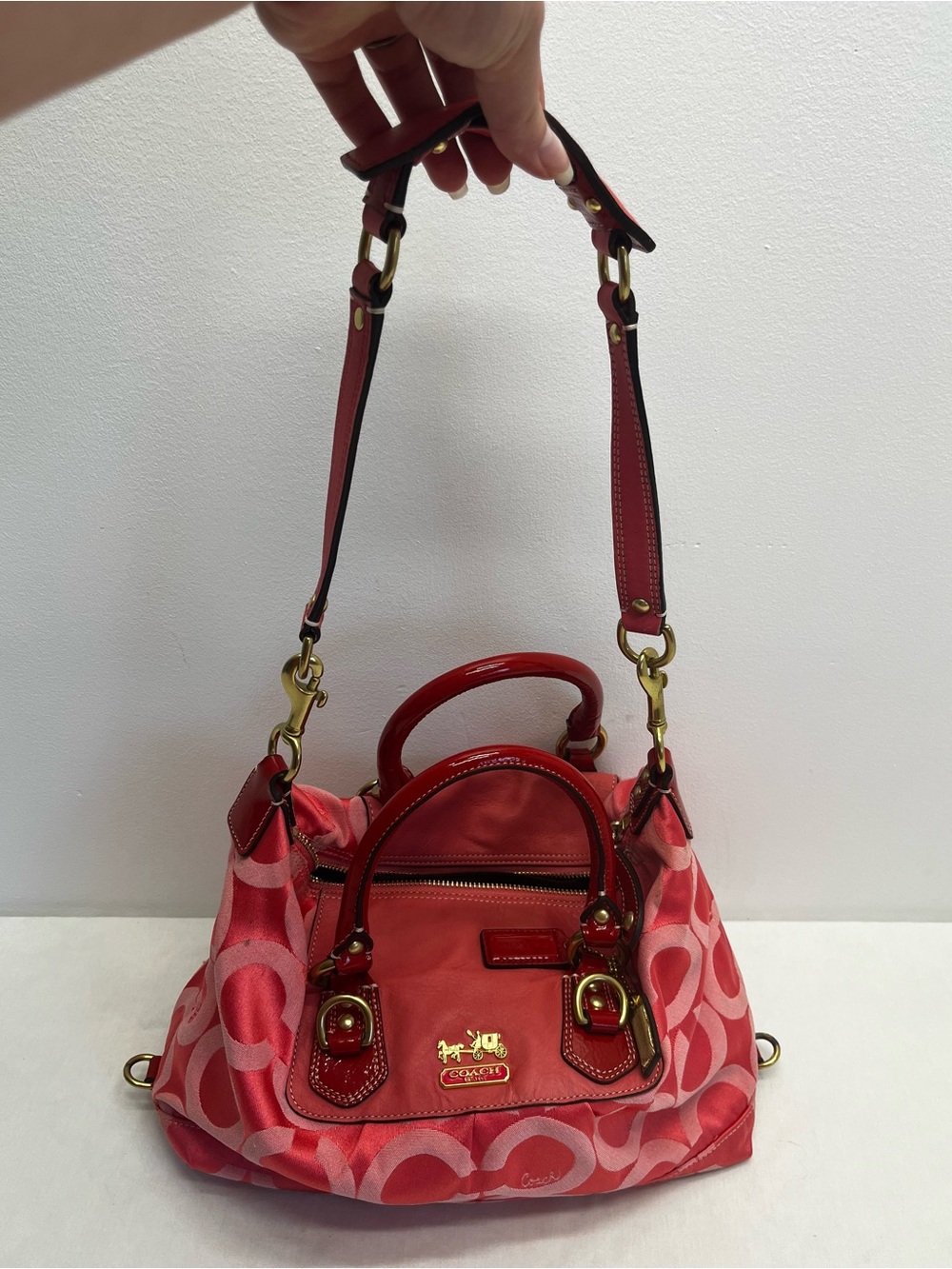 Vintage Y2K Coach Poppy Signature Tote Purse